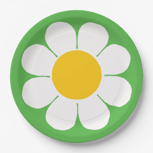 Blume Power Pappteller (Vorderseite)