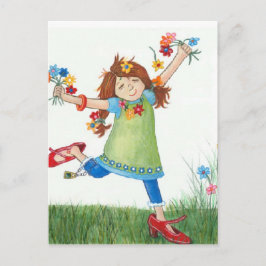 Blume Power Postkarte