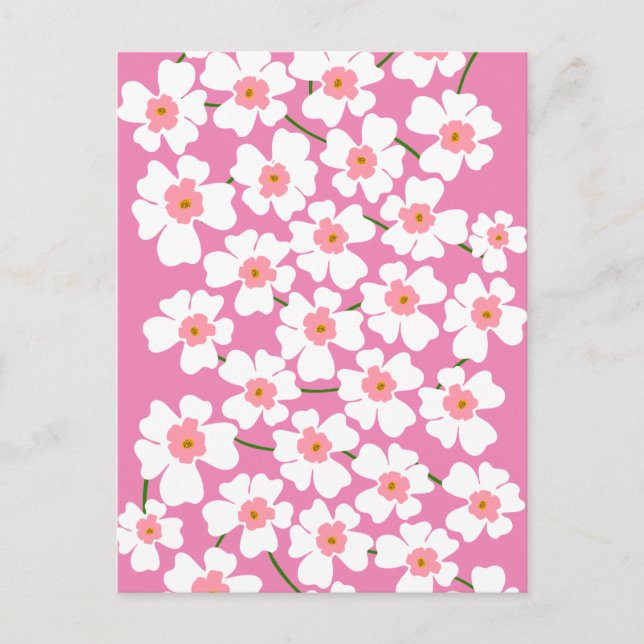 Blume Power Postkarte (Vorderseite)