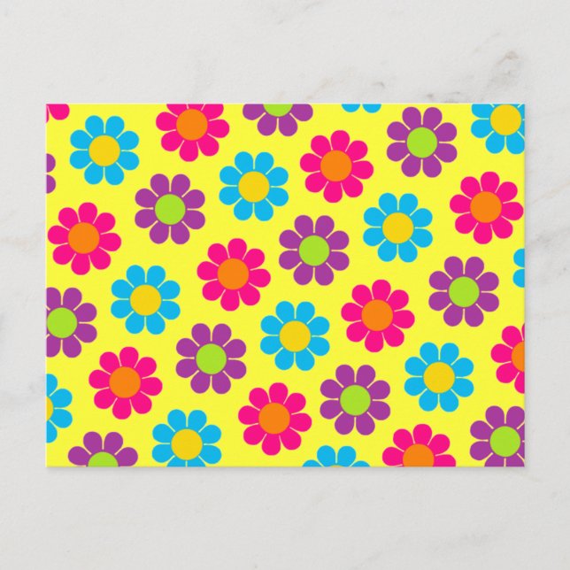Blume Power Postkarte (Vorderseite)