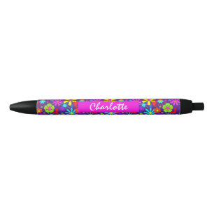 Blume Power Retro Floral Personalisiert Kugelschreiber