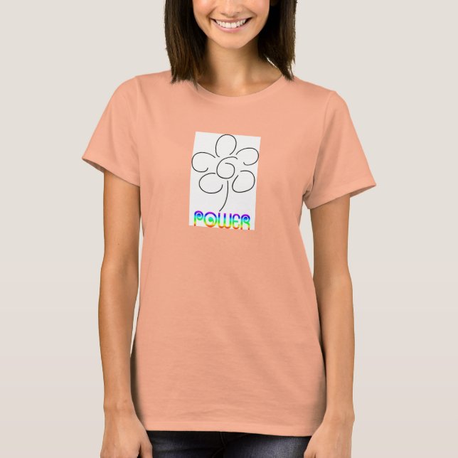 Blume Power T-Shirt (Vorderseite)
