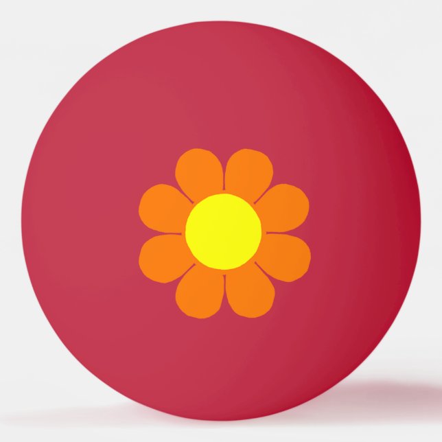 Blume Power Tischtennisball (Vorderseite)
