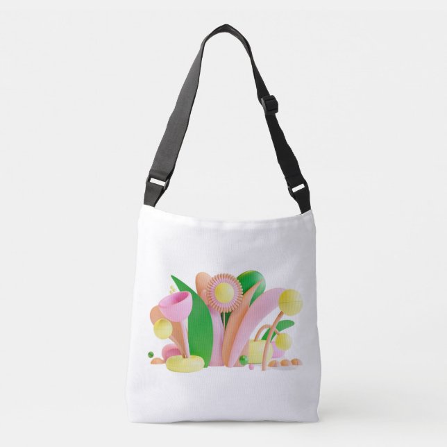 Blume Power Tote Tasche (Vorderseite)