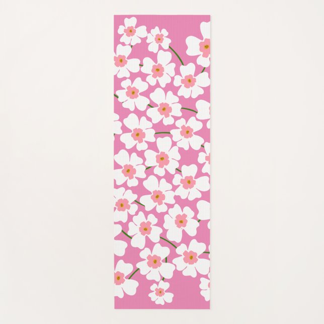 Blume Power Yogamatte (Vorderseite)