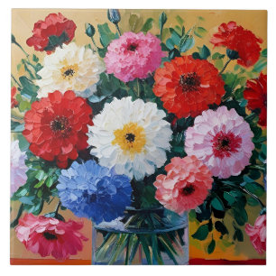 Blume Print Fliese