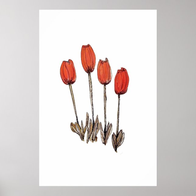 Blume Print Poster (Vorne)