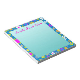 Blume Profusion Blue Notizblock