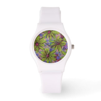 Blume Punkt Center Armbanduhr