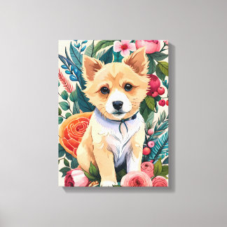Blume Pup Leinwanddruck