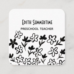 Blume quadratische Visitenkarte