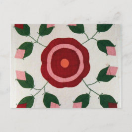 Blume Quilt Postkarte
