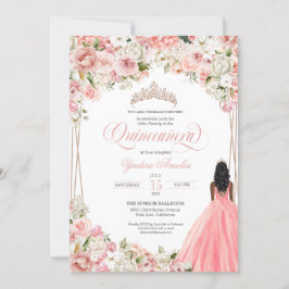 Blume Quinceañera Einladung