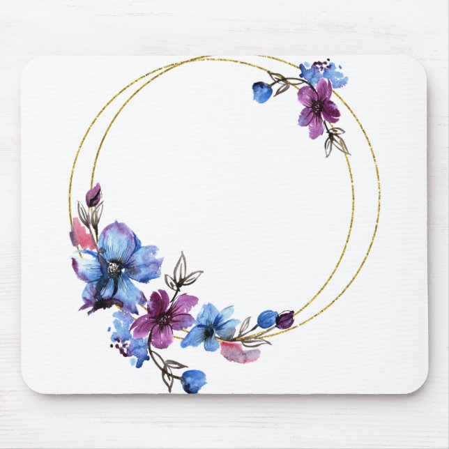 Blume Rahmen-Rahmen-Blumenrahmen 2 Mousepad (Vorne)