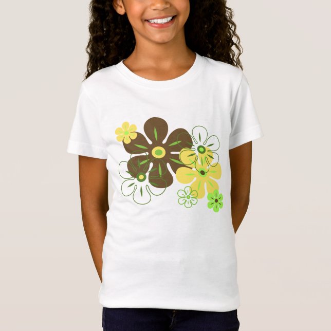 Blume Rain Tropical Girl's T - Shirt (Vorderseite)
