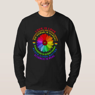 Blume Rainbow Human Black Living Rights Science T-Shirt