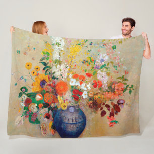 Blume, Redon Fleecedecke