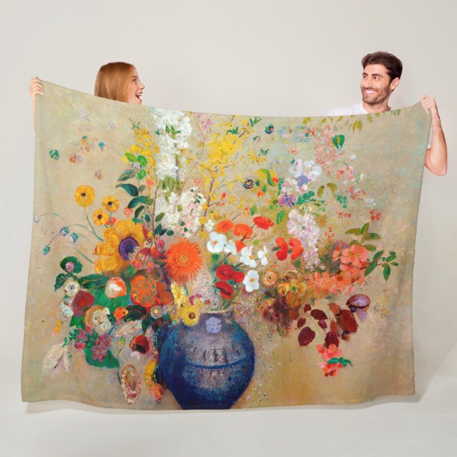 Blume, Redon Fleecedecke (Beispiel)