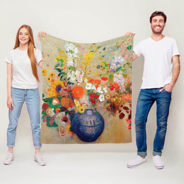 Blume, Redon Fleecedecke (Beispiel)