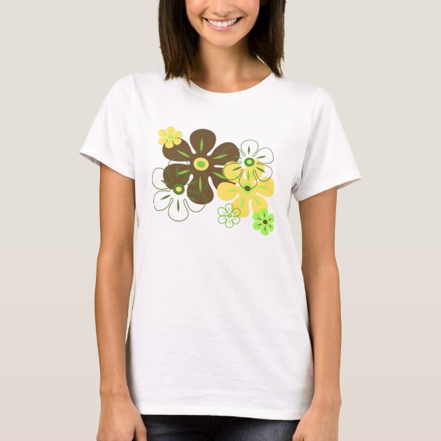 Blume Regen Tropical Gal's T - Shirt (Vorderseite)