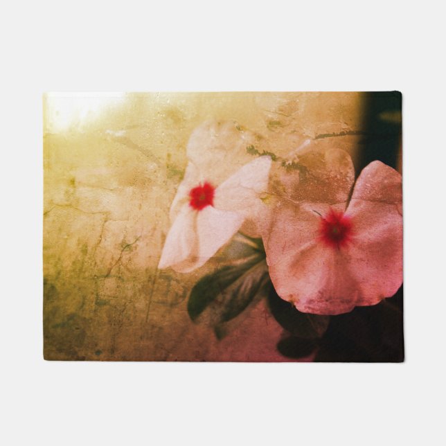 Blume Retro Foto Door Mat Fußmatte (Vorderseite)