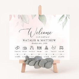 Blume, rosa Blume, Hochzeitszeitschrift Poster