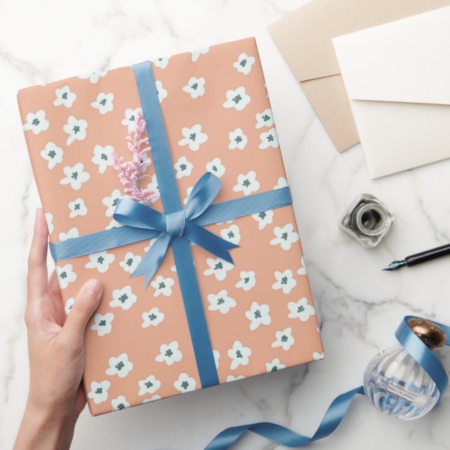 Blume Rosa Botanisches Geschenk Geschenkpapier (Schenken)