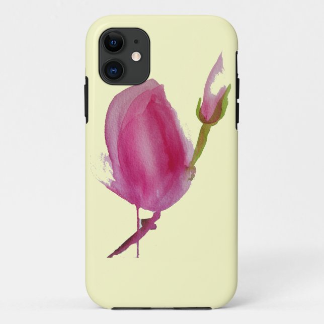 Blume Rosa Magnolia Case-Mate iPhone Hülle (Rückseite)
