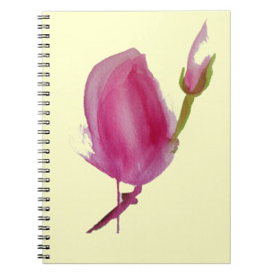 Blume Rosa Magnolia Notizblock