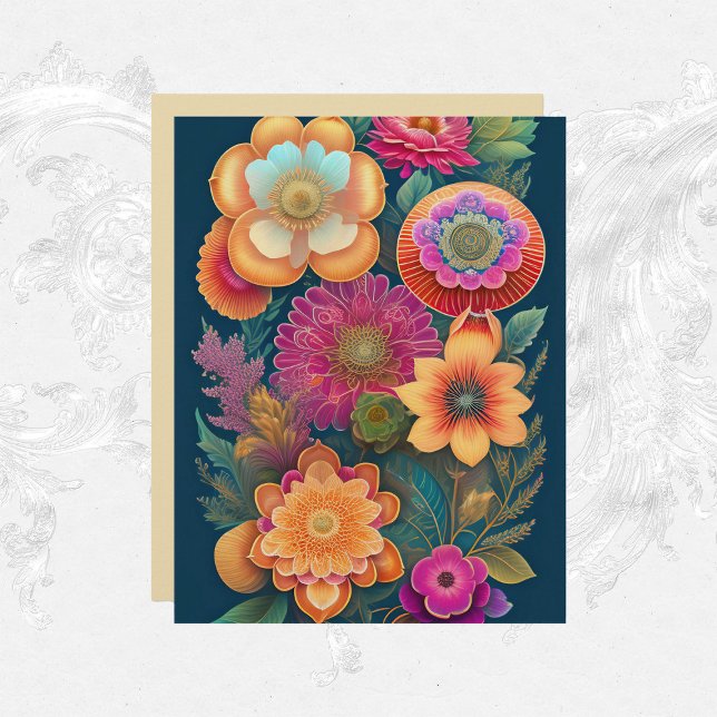 Blume Rosa Orangefarbenes Scrapbook (Von Creator hochgeladen)