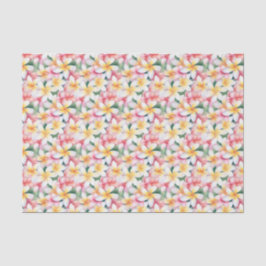 Blume Rosa und Weiße Plumeria Seidenpapier