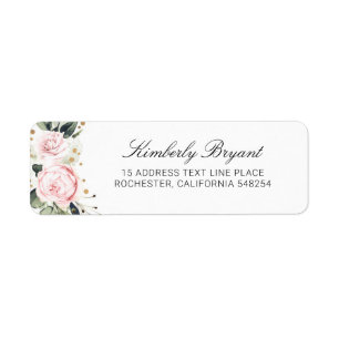 Blume Rosa Wasserfarbe Elegant
