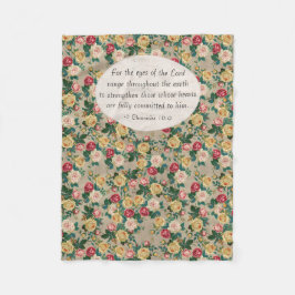 Blume Rose Bibel Verse Scripte Christliche Frauen Fleecedecke
