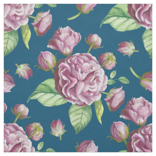 Blume Rose Camellia Stoff (Muster)