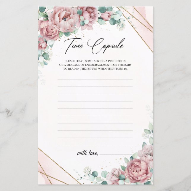 Blume Rose Eukalyptus Gold Kapsel (Vorderseite)