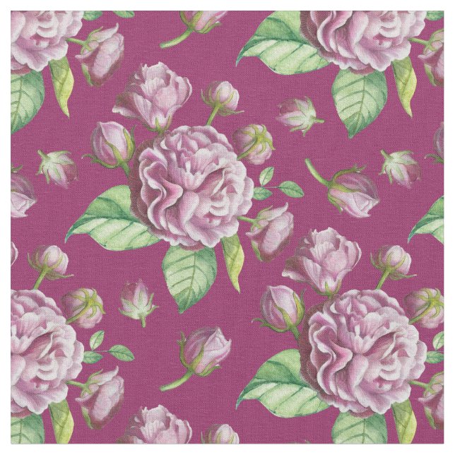 Blume Rose Garden Stoff (Nahaufnahme)