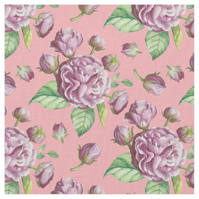 Blume Rose Garden Stoff (Nahaufnahme)