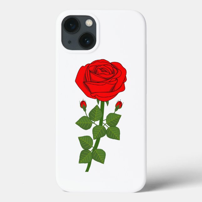 BLUME ROSE - ROTE ROSEN ! Case-Mate iPhone HÜLLE (Rückseite)