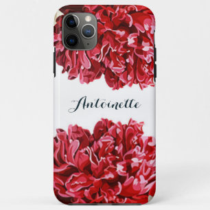 Blume Rote Flora Wasserfarben Elegante Persönliche Case-Mate iPhone Hülle