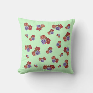 Blume rote Rosen und Rose Knospen Blumenzwiebeln Kissen