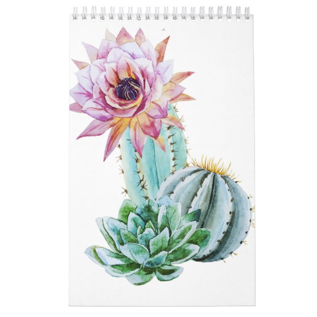 Blume Roter Kaktus Kalender (Titelbild)