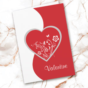 Blume Rotes Herz Valentine Karte