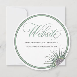 Blume-Round-Wedding-Website Einladung