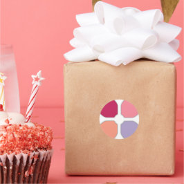 Blume Runder Aufkleber