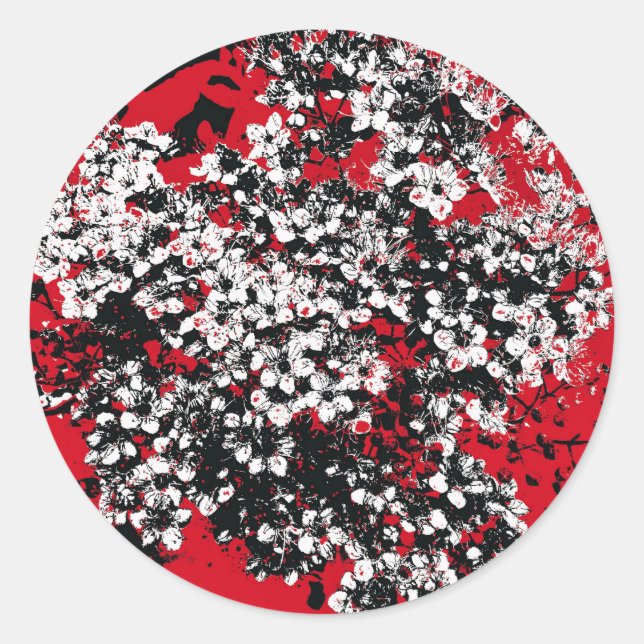 BLUME RUNDER AUFKLEBER (Vorderseite)