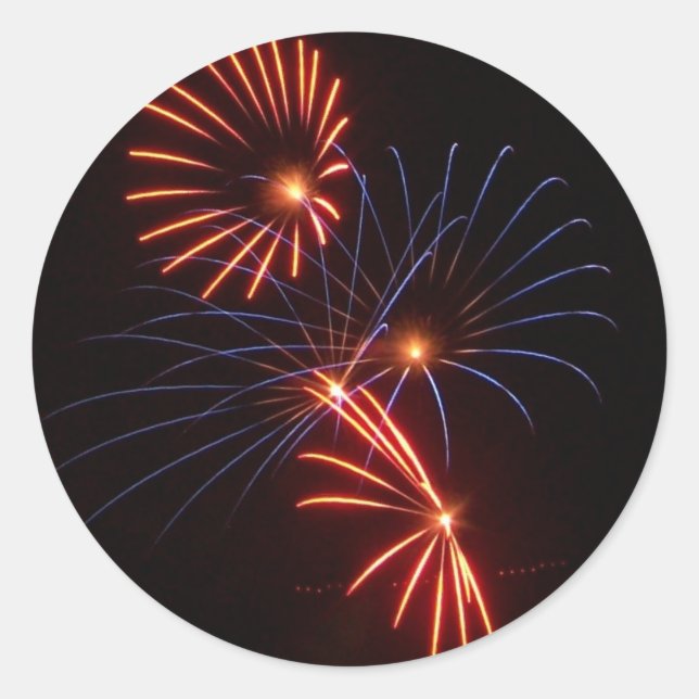 Blume Runder Aufkleber (Vorderseite)