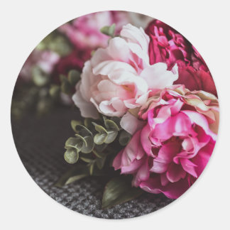 Blume Runder Aufkleber