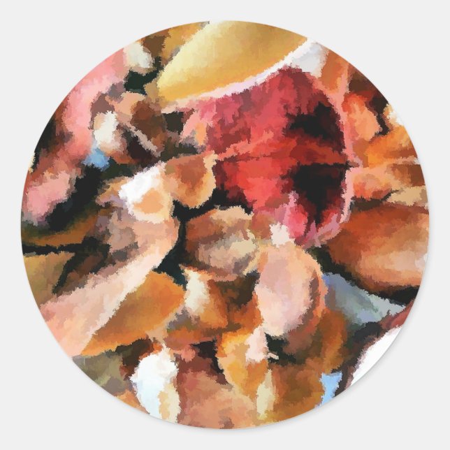 BLUME RUNDER AUFKLEBER (Vorderseite)