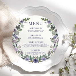 Blume rustikale Karte für Plättchen