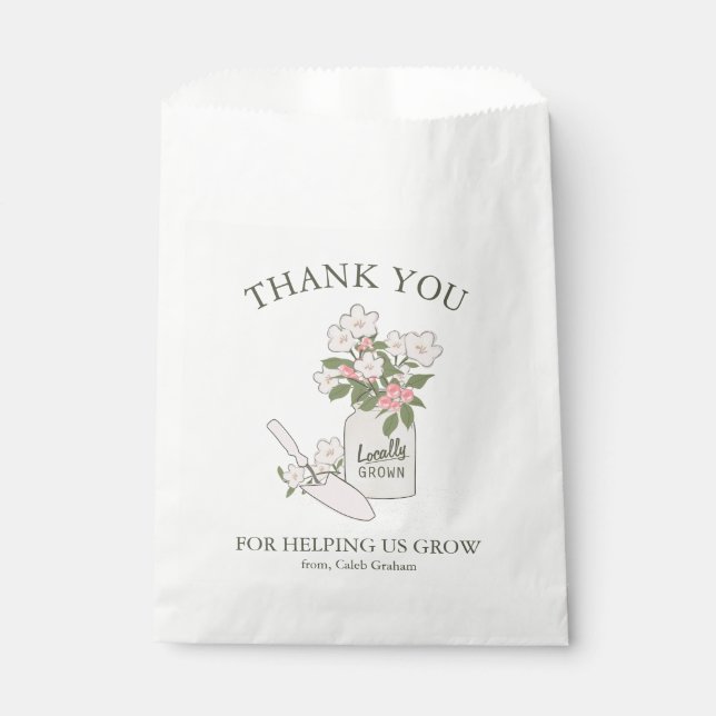 Blume Saatgut Geschenk für professionelle Wertschä Geschenktütchen (Vorderseite)